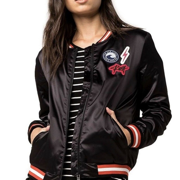 Roxy Jackets & Blazers - Roxy Marine Life Satin Bomber Jacket Size XL NWOT Roxy Jackets & Blazers - Roxy Marine Life Satin Bomber Jacket Size XL NWOT